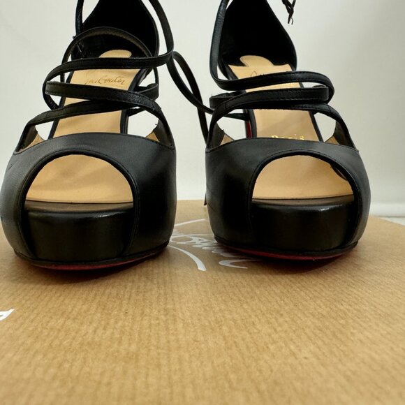 Christian Louboutin Holly Alta 120 black size 36 strappy platform sandals - Picture 4 of 13